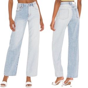 Revolve Pistola Bobbie High Rise Wide Leg in Mulholland Blue Two Tone Size 29